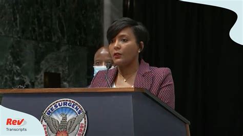 Atlanta Mayor Keisha Lance Bottoms Press Conference Talks Police