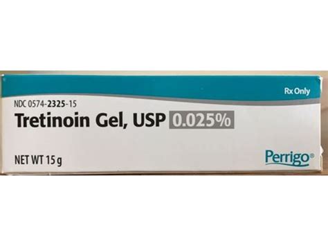 Tretinoin Gel Usp 0025 15 G Perrigo Rx Ingredients And Reviews