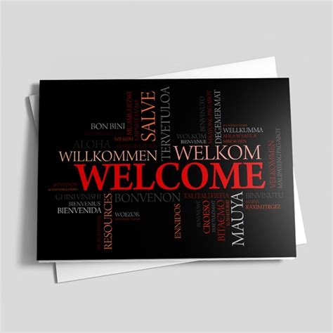 Multilingual Welcome Welcome Greeting Cards By Cardsdirect