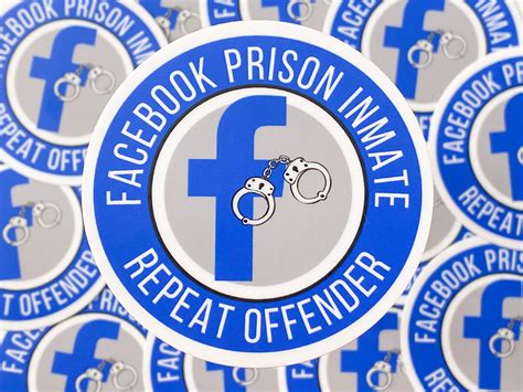 Stickers, Labels & Tags Choose Your Size FB Jail Prison Inmate Repeat