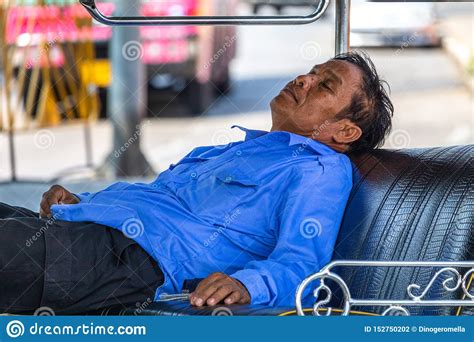 taxi driver sleeping bangkok thailand editorial photography image of asian sleep 152750202