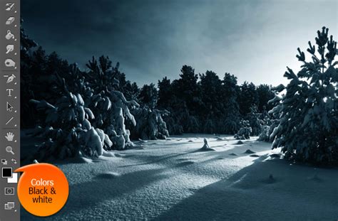 First got to tool palette and choose foreground color black, background color white , these two color combination is common default colors, just simply press d for this default color filling and then take new layer (press ctrl+shift+alt+n in the key) and fill it with. How to Create Realistic Falling Snow in Photoshop