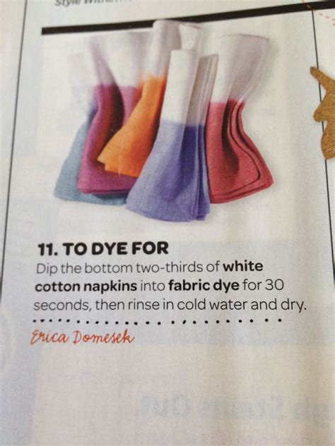 Dip Dye Cloths How To Dye Fabric Cotton Napkins Dye
