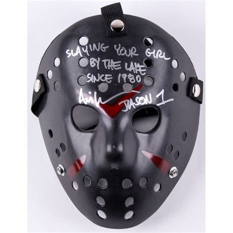 Ari Lehman Signed Jason Friday The 13th Hockey Mask Inscribed