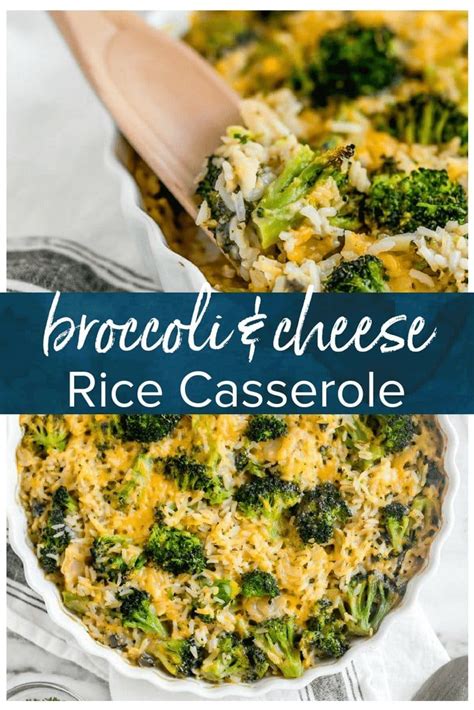 Broccoli Cheese Rice Casserole Is A Creamy Cheesy Flavor Filled Side