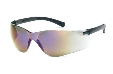 inox® f ii™ blue mirror lens scratch resistant safety glasses item sg 17 bm east coast
