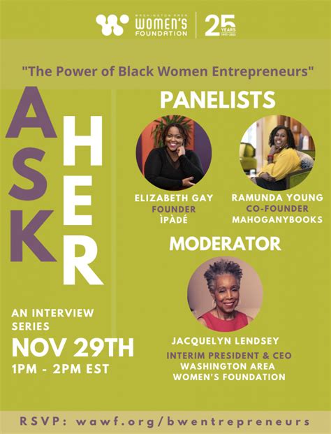 Askher Series The Power Of Black Women Entrepreneurs Washington