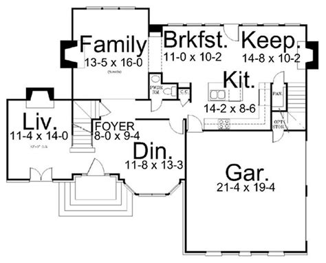 European Home With 4 Bedrooms 2491 Sq Ft House Plan 106 1125
