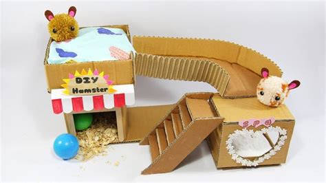 How To Make Sweet House For Hamster Very Easy DIY Diy Hamster Toys