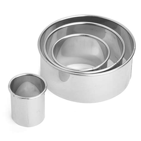 D Line Deep Round Plain Cookie Cutters Set 4pce Peters Of Kensington