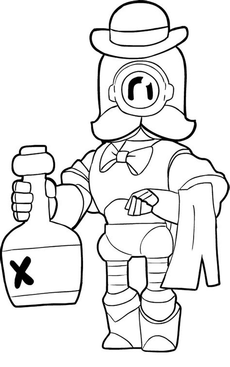Brawl stars est un jeu mobile développé par supercell en 2018. coloriage Brawl Stars gratuit 26259 - Jeux videos
