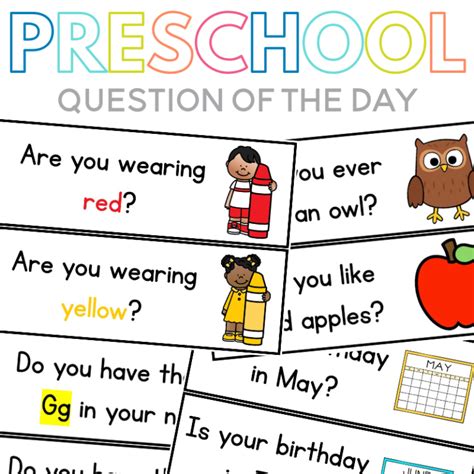 Fun Preschool Question Of The Day A Guide For Pre K Teachers And Parents Sarah Chesworth