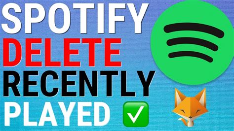 How To Delete Your Recently Played List On Spotify Youtube