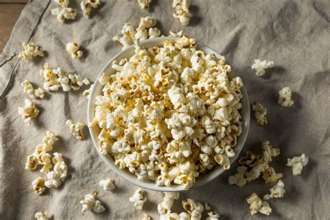 Homemade Salty Buttered Popcorn Stock Photo Image Of Sweet