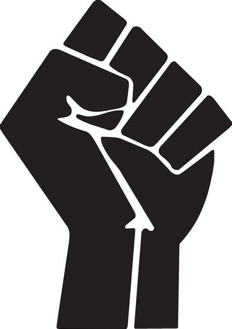 Download Raised Fist Symbol Clip Art Black Power Fist Full Size Png