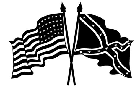 Black And White Rebel Flag North Carolina Confederate Flag Decal