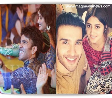 Sajal Ali Engaged To Feroz Khan With Humaima Maliks Brother Fashion Designer Wedding
