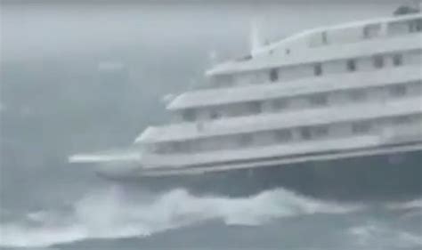Viral Video Shows Cruise Ship Battered By Huge Waves After Engine Malfunction Cruise Travel