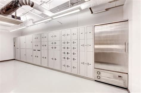 Secure Evidence Lockers At Salt Lake City Public Safety Building Refrigerated Evidence Lockers
