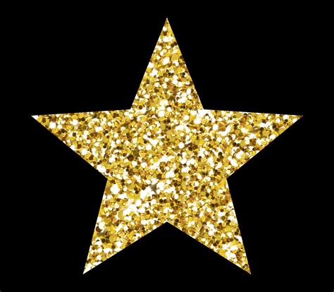 Digital Download Simple Gold Glitter Star Png Image Etsy