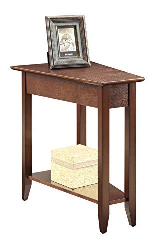 Convenience Concepts American Heritage Wedge End Table With Shelf 24l