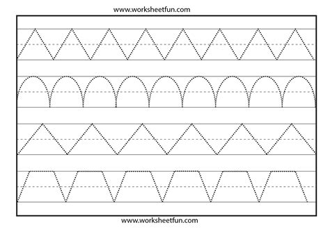 Our alphabet tracing worksheets incorporate letters, colors, and early vocabulary into one set of specially curated printables. Line Tracing - 1 Worksheet / FREE Printable Worksheets ...
