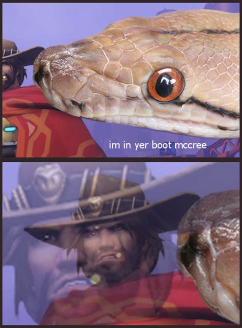Theres A Snake In My Boot Overwatch Know Your Meme