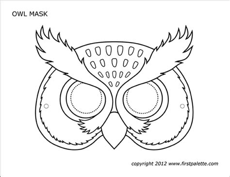 Owl Mask Free Printable Templates And Coloring Pages