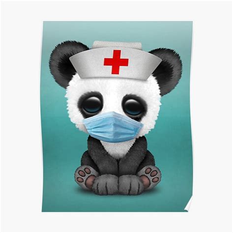 Baby Panda Bear Nurse Poster For Sale By Jeffbartels Redbubble