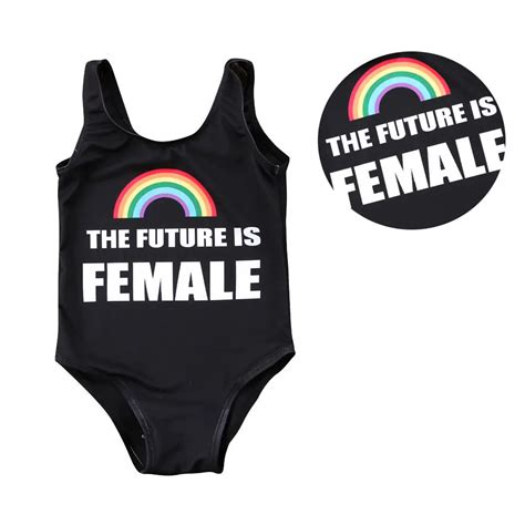 Newborn Baby Girl Swimsuit Rainbow Swimwear Swimming Bikini Beachwear
