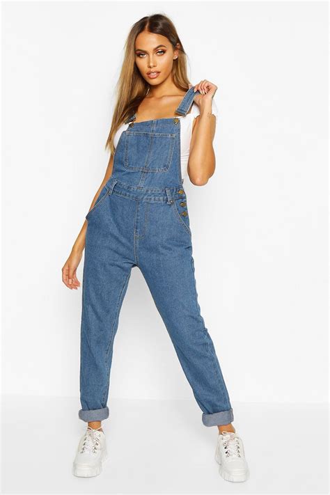 Denim Overall Boohoo In 2020 Denim Women Perfect Jeans Fit Denim