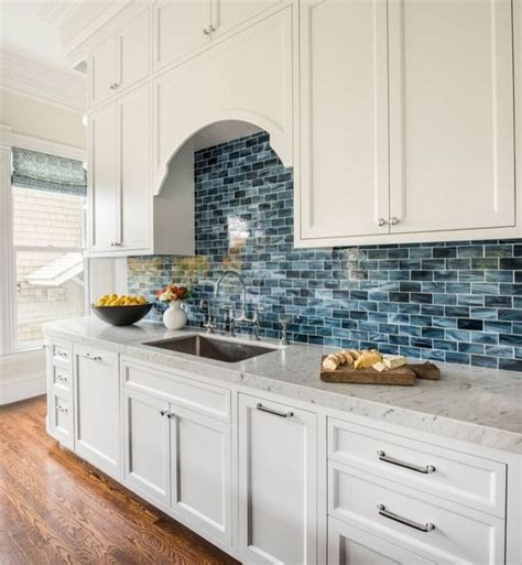 Inspiring Blue And White Kitchen Color Ideas 32 Kitchen Backsplash