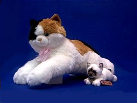 cat plush stuffed animal calico jumbo  anwocom animal world