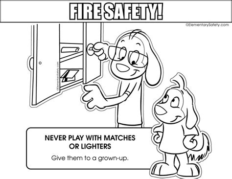 Rolling out of bed coloring page 9. Matches Lighters • Coloring Fire Safety