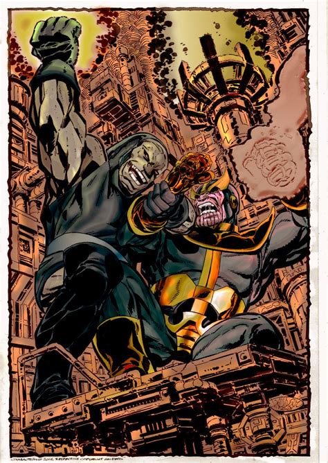 Thanos Vs Darkseid Comics Jorge Lees