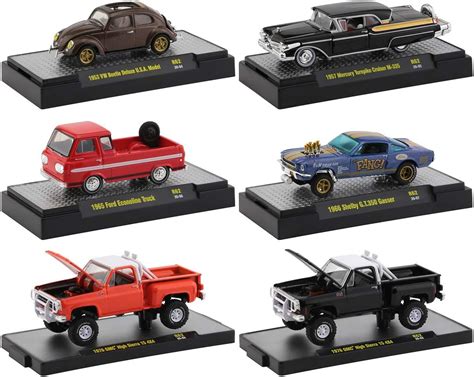 Auto Trucks 6 Piece Set Release 62 In Display Cases 164 Diecast Model