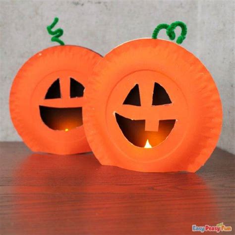 10 Simple Paper Plate Pumpkins Pumpkin Crafts For Kids