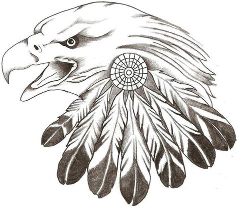 Drawings Of Eagle Feathers