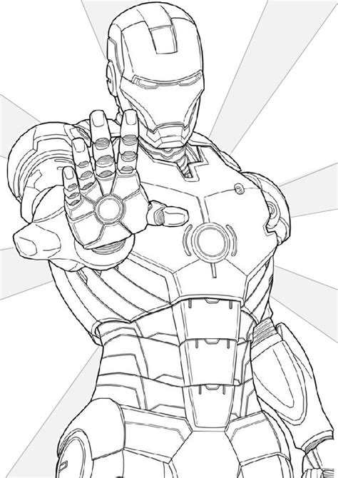 Tony Stark Avengers Coloring Pages Avengers Coloring Pages Coloring Ironman Sticker Iron Man