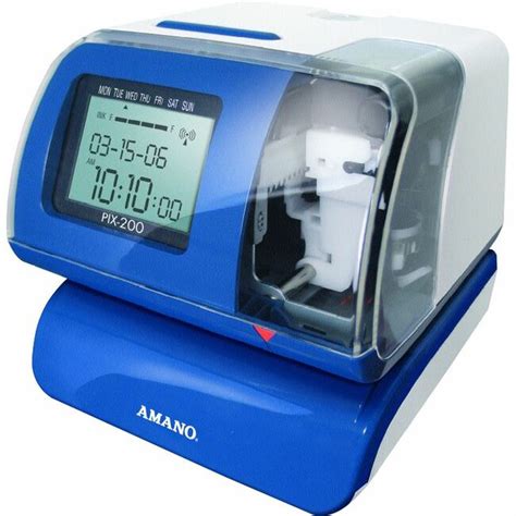 Amapix2000400 Amano Pix 200 Electronic Time Recorder And Date Stamp