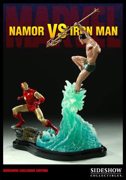 Exclusive Marvel Namor Vs Iron Man Sideshow Figurky A Sošky