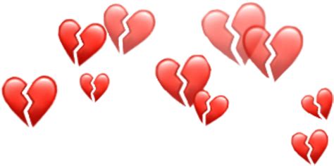 Download Heart Hearts Emoji Emojis Crown Red Tumblr Aesthetic Heart Crown Png Full Size Png