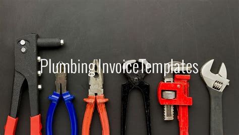 plumbing invoice template   word excel  format