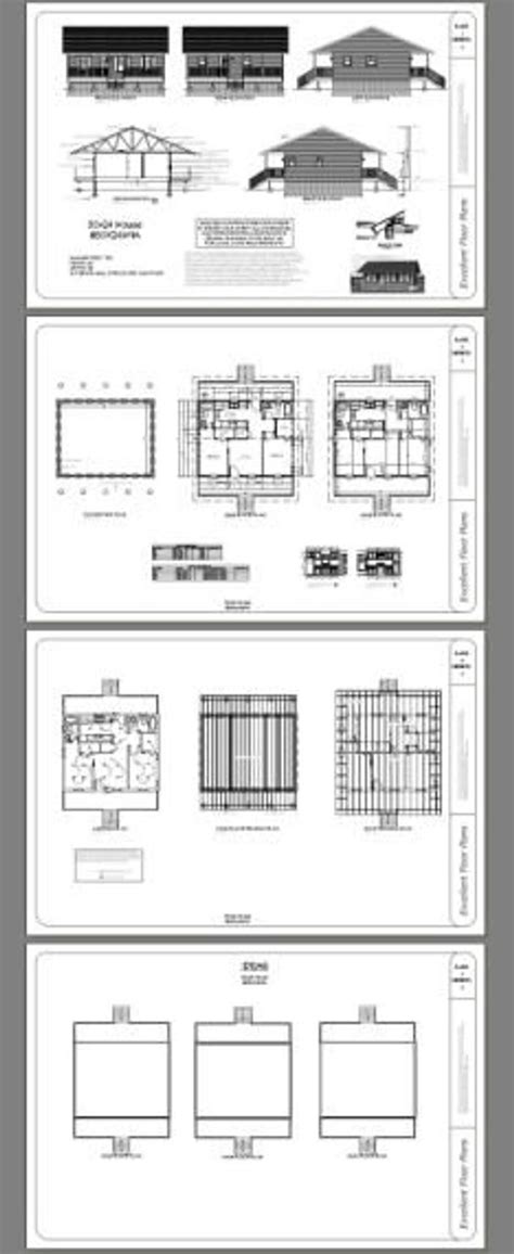 30x24 House 2 Bedroom 2 Bath 720 Sq Ft Pdf Floor Plan Etsy The Doors