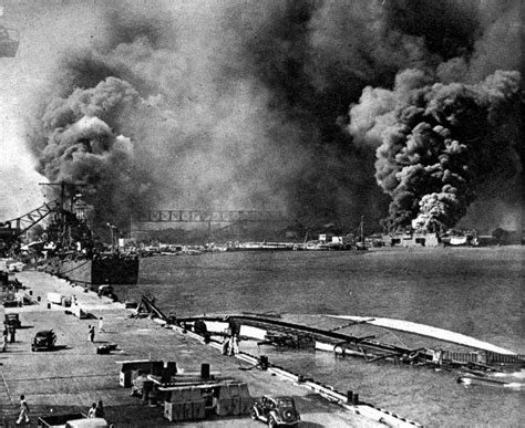 The battleship uss arizona sinking after being hit by japanese air attack on dec. Remembering the Attack on Pearl Harbor Photos - ABC News