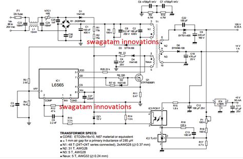 Led Tv Smps Circuit Diagram Wiring View And Schematics Diagram