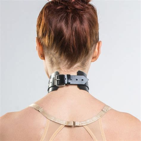 Leather Bondage Collar And Leash Bdsm Gear For Women Pet Etsy