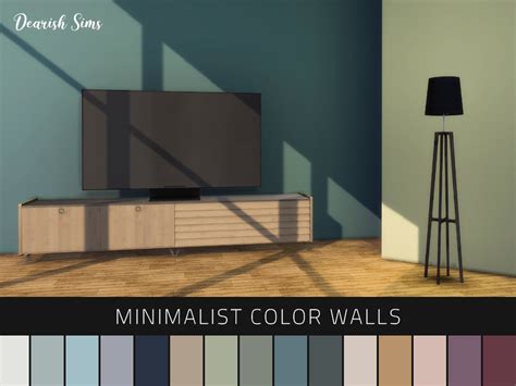 The Sims Resource Dearish Sims Minimalist Color Wall