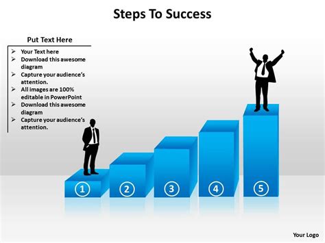 Steps To Success Powerpoint Slides Diagrams Themes For Ppt