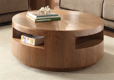Features a transitional design inspired by ancient horse bridles. Extraordinary Round Coffee Table With Storage (With images ...